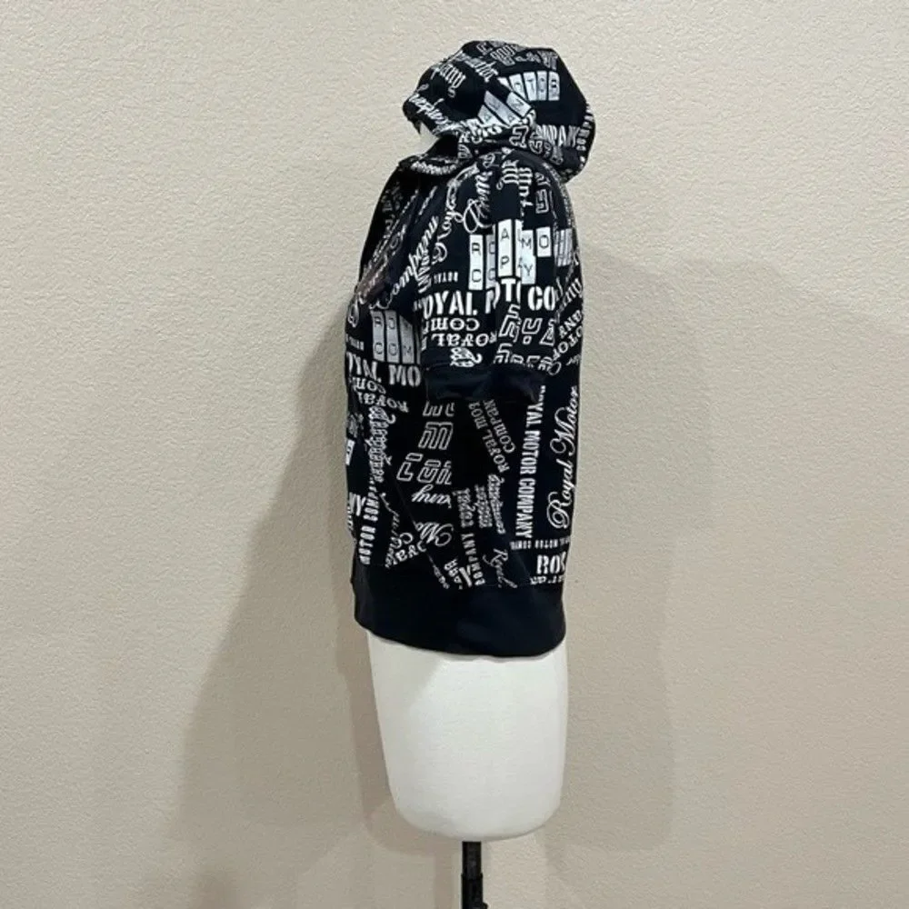 Feathers Royal Motor Company Short Sleeve Full Zip Hoodie Medium - Picture 14 of 16